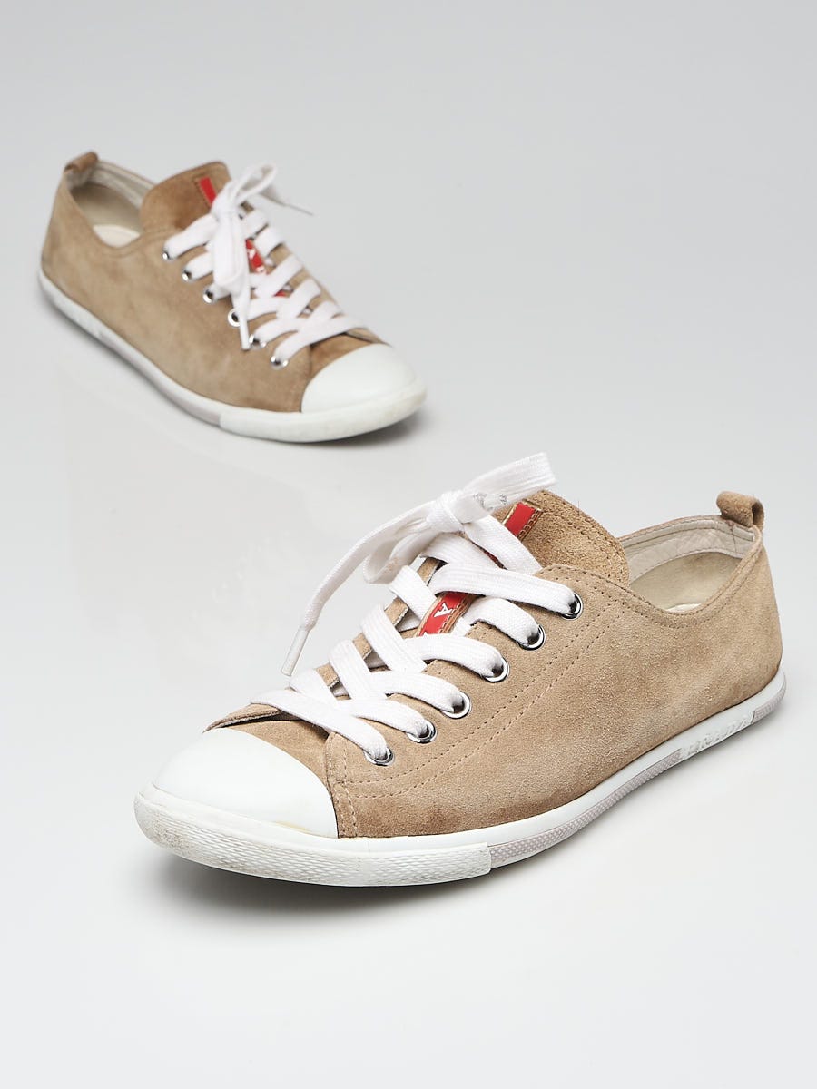 Prada cap toe sneakers best sale