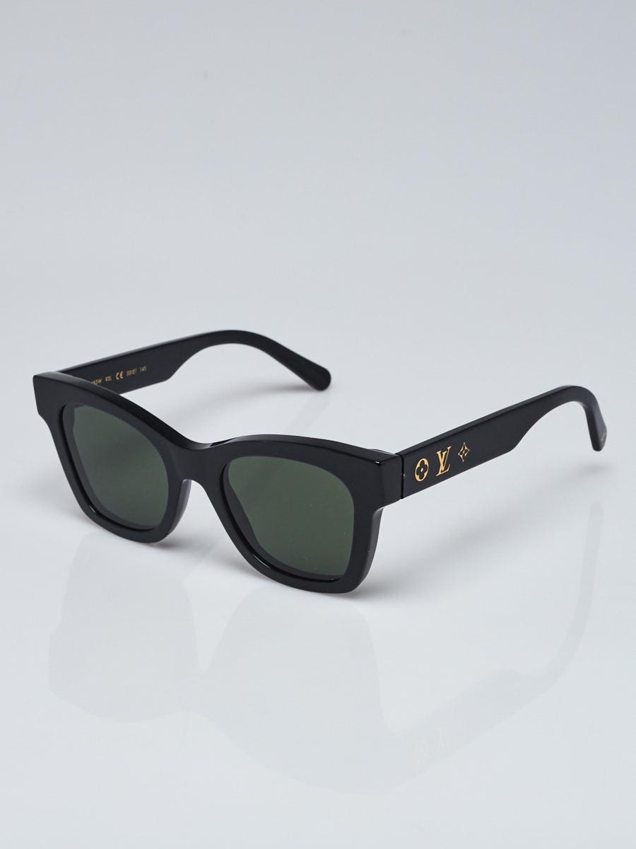 LOUIS VUITTON Acetate Blanca Sunglasses Z1465W Black 855495