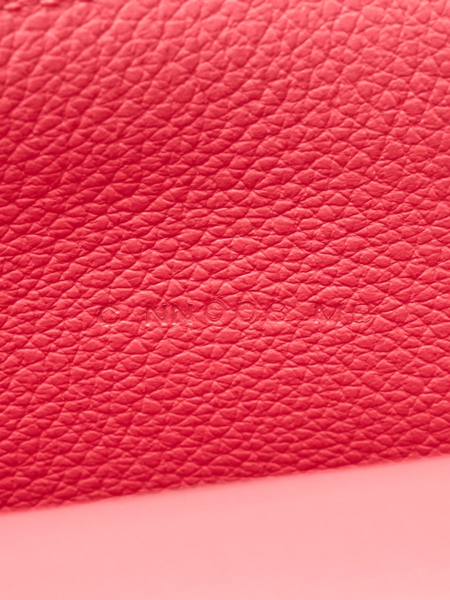 Hermes Rose ETE Evercolor Leather Wallet