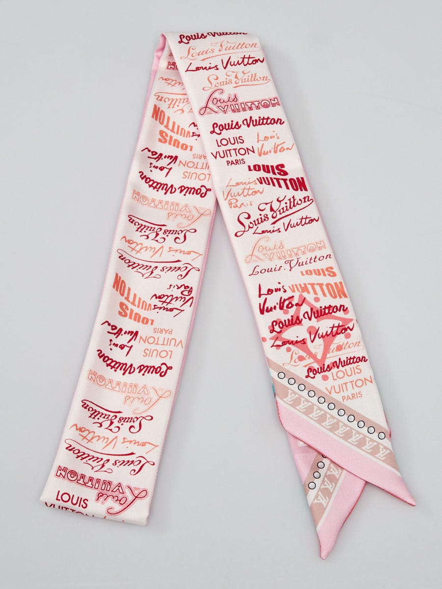 louis vuitton bandeau twilly pink 100 silk