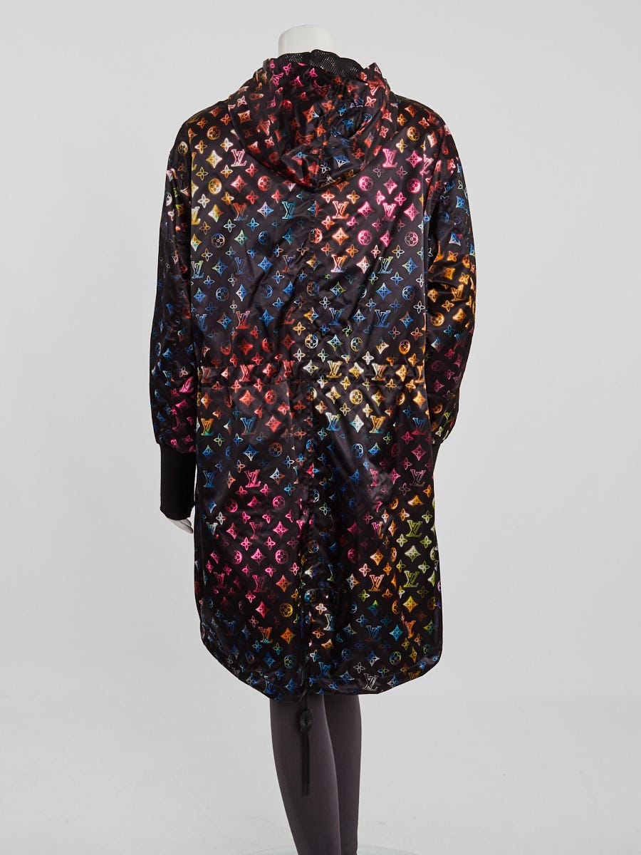Louis Vuitton Black/Multicolor Nylon Blend Fabric Neon Mahina Monogram Long Parka  Coat Size 4/38 - Yoogi's Closet