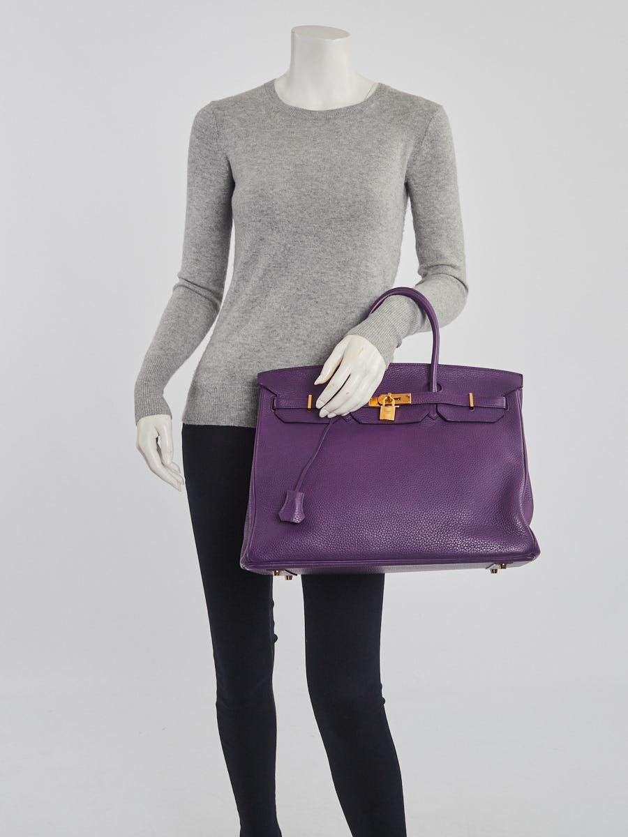 Here is why Kelly 35 Ultra Violet in Clemence leather with
