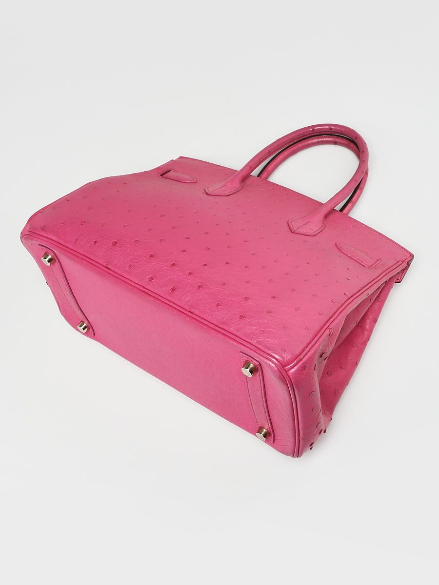 Hermes Pink Ostrich Leather Trim 23 Bag – I MISS YOU VINTAGE