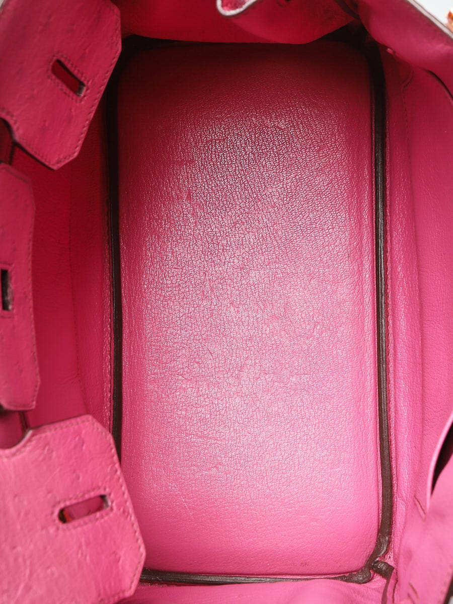 Hermès Birkin 30 Fuchsia Pink Ostrich Bag