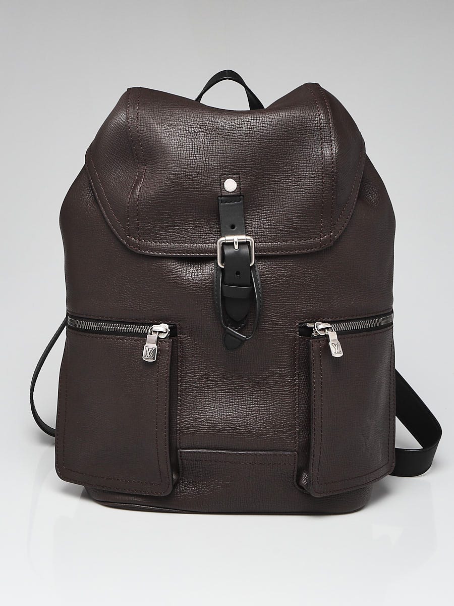 Louis Vuitton Marron Utah Calfskin Leather Canyon Backpack Bag 