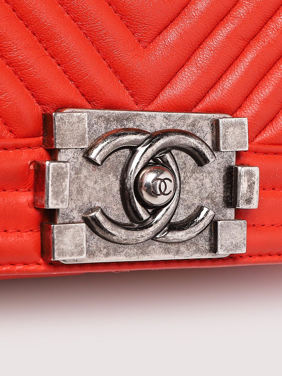small chanel red bag