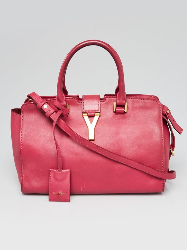 Yves Saint Laurent Pink Leather Small Cabas ChYc Bag