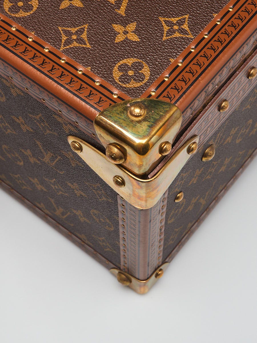 Large Antique Louis Vuitton Steamer Trunk in Full Leather - Leather Storage  & Accessories