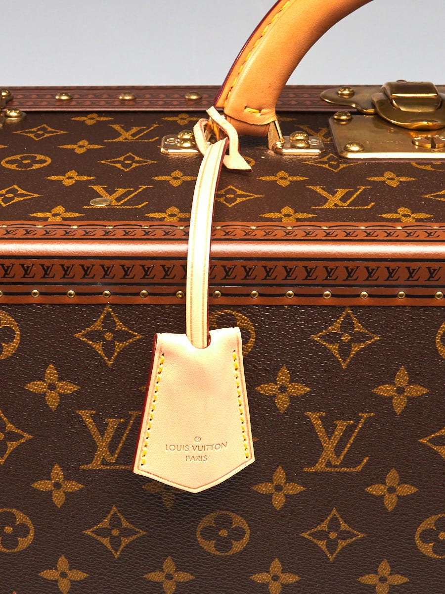 Louis Vuitton Alzer 55 M21227 Monogram Trunk Hard Case Handbag Luggage Bag  Brown
