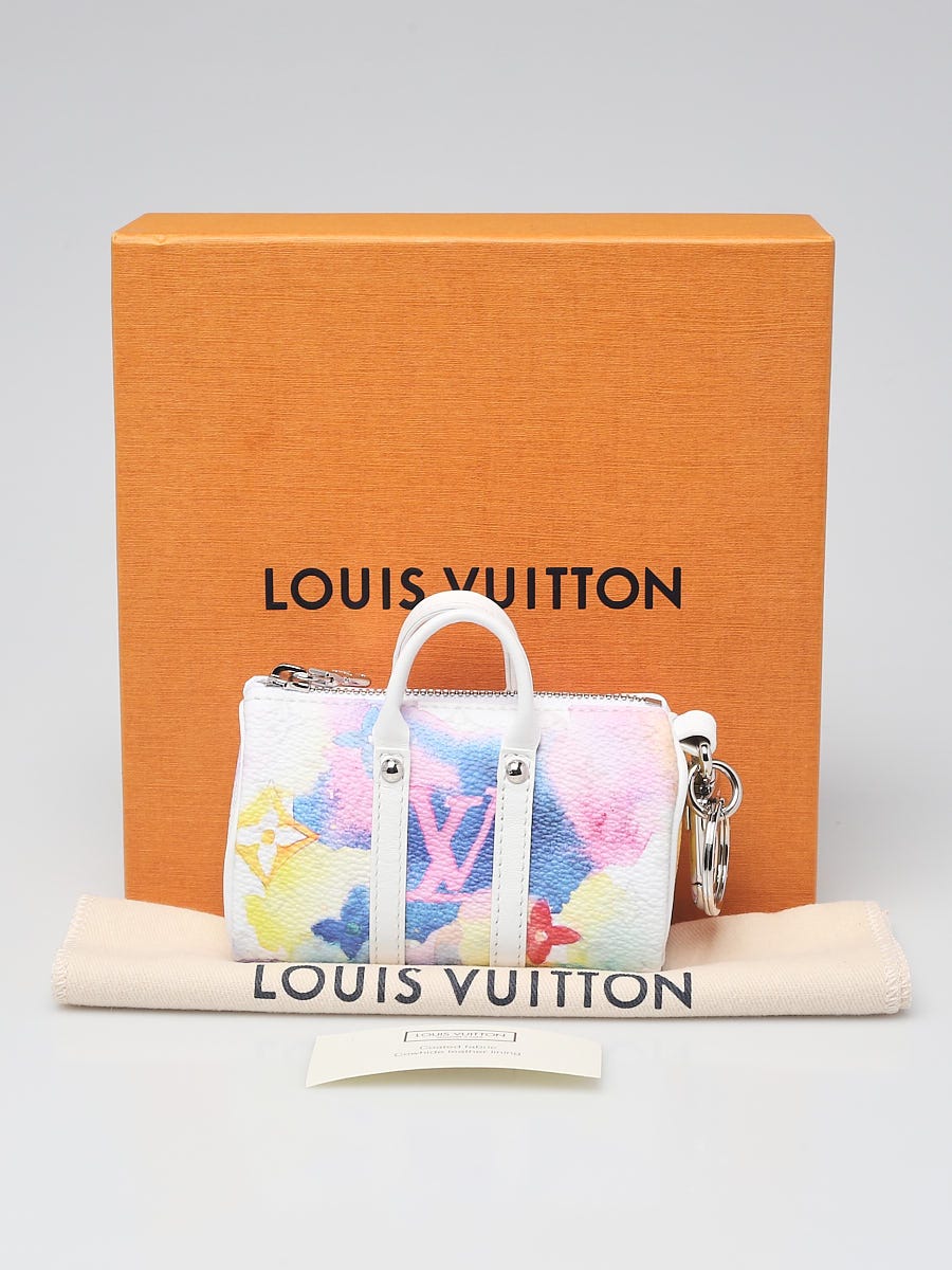 LOUIS VUITTON MP2975 Watercolor Monogram Mini Keepall Bag Charm Near Mint  Ex++