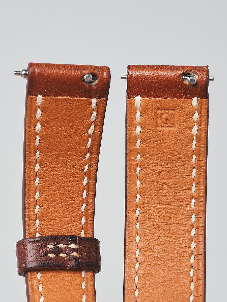 Hermès Hermes Barenia Watch Brown Leather ref.312134 - Joli Closet