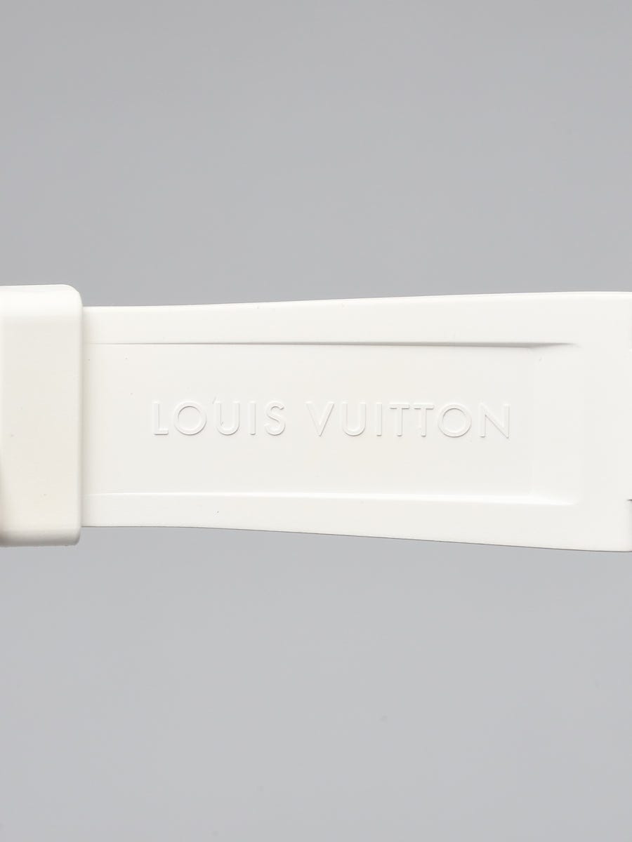 Louis Vuitton 34mm White Tambour Lovely Cup Flyback Chronograph