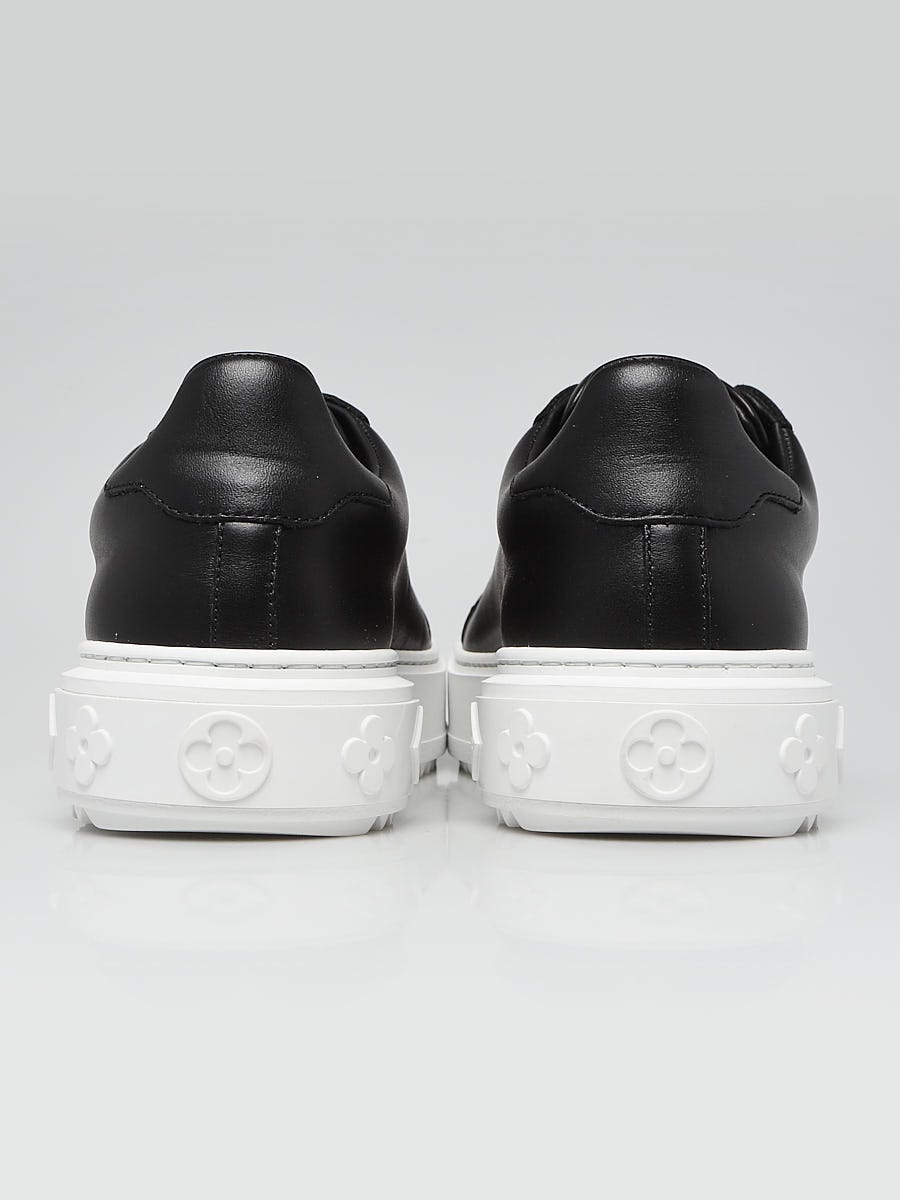 Louis Vuitton Monogram Time Out Sneakers 39 Black