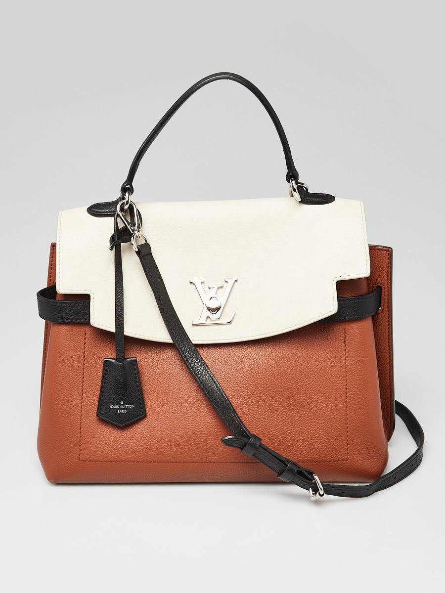 Louis Vuitton Caramel/Creme/Noir Leather Lockme Ever MM Bag - Yoogi's Closet