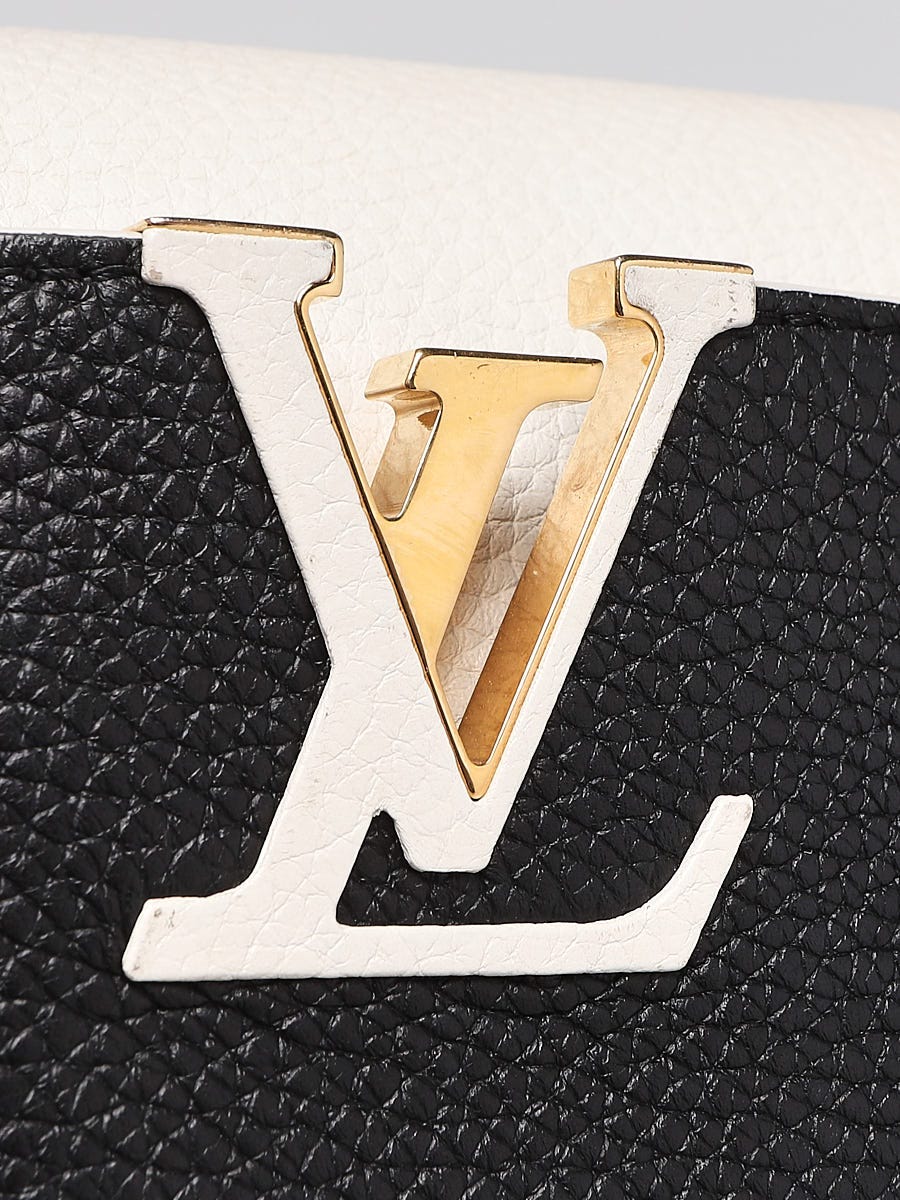 Louis Vuitton Black/Pink/White Taurillon Leather Capucines PM Bag