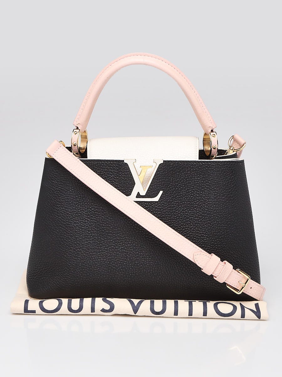 Louis Vuitton Mini Black Capucines Gold Monogram Flower Handbag