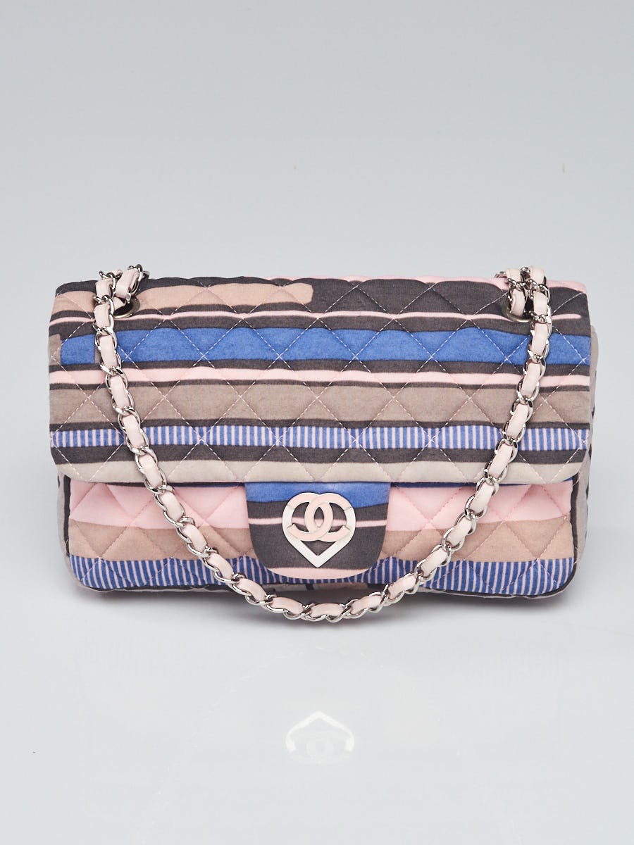 Chanel Multicolor Quilted Jersey Fabric Ocean Drive Small Single Flap Bag -  Yoogi's Closet