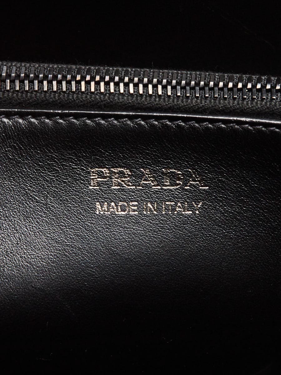 Prada Black Saffiano Leather Matinee Shoulder Bag 1BA251 | Yoogi's