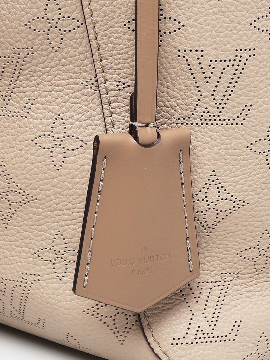 Louis Vuitton Black Perforated Mahina Leather Monogram Hina MM