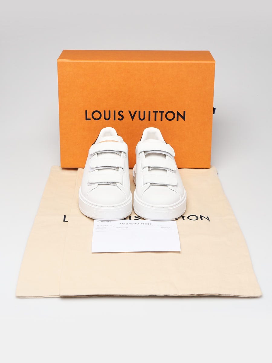 Louis Vuitton - Authenticated Time Out Trainer - Leather White Plain For Woman, Very Good condition