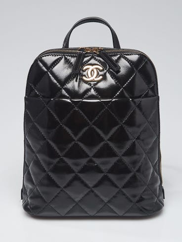 chanel patent leather backpack No. 23 2016-2017 Matelasse Daypack black WS256 NUIR VINTAGE Chanel Large Flap Backpack Black