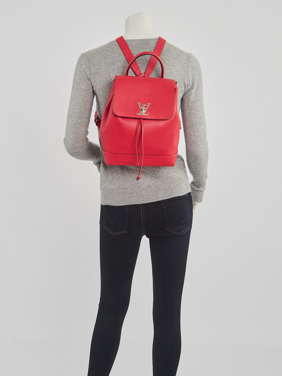 Louis Vuitton Lockme Backpack in Red
