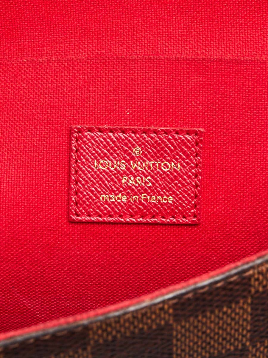 Louis Vuitton Black Damier Canvas Vavin Chain Wallet Bag - Yoogi's Closet