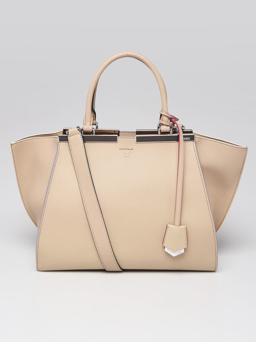 ヴァクドーボヤージュファファドゥ Fendi Beige Leather 3Jours Tote Bag 8BH279 | Yoogi's Closet