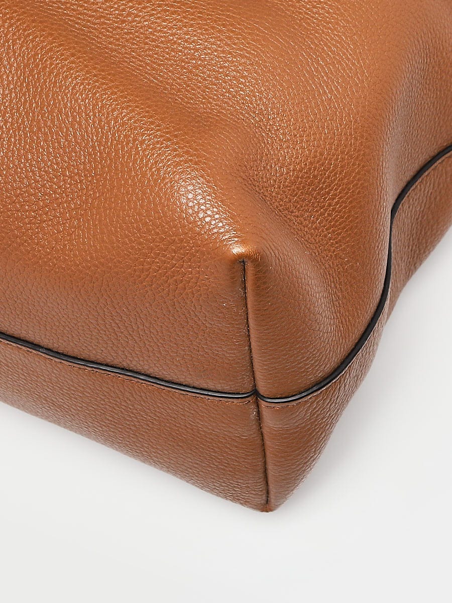 Prada Women's Red Vitello Phenix Leather Shopping Tote Handbag 1BG865