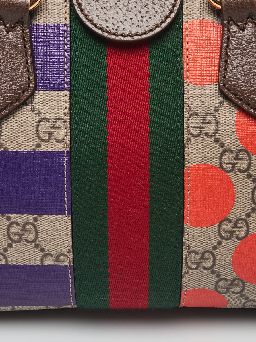 Beige Ophidia mini GG Supreme canvas tote bag, Gucci