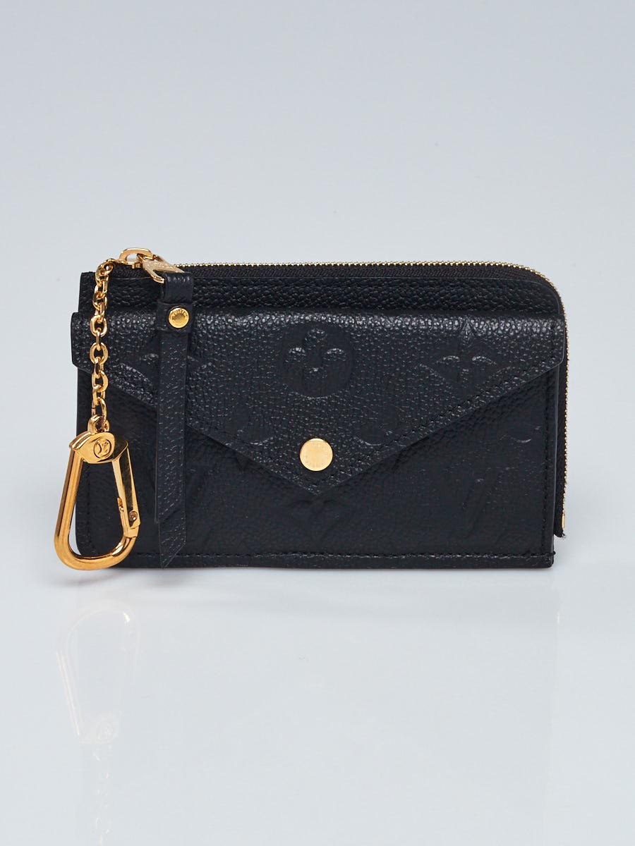 Louis Vuitton Black Monogram Empreinte Recto Verso Card Holder