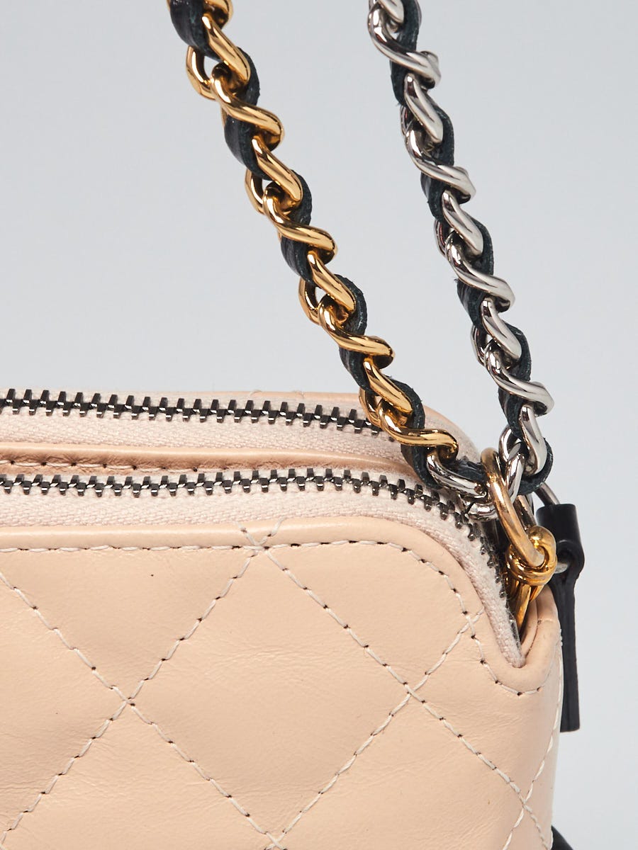 Chanel crossbody Beige/Black Quilted Calfskin Leather Gabrielle Clutch with  Chain Bag - Клатч в стиле chanel crossbody - FonjepShops's Closet