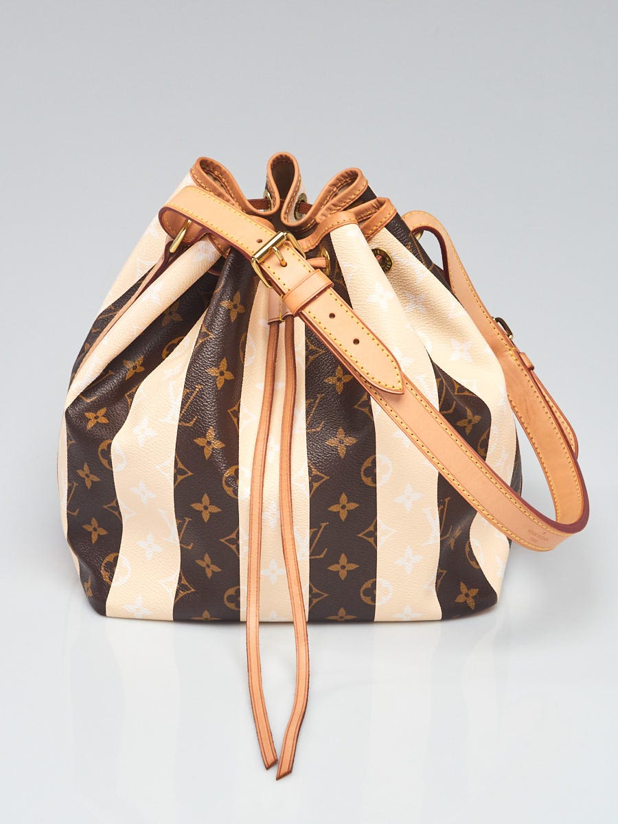 Louis Vuitton Limited Edition Monogram Rayures Petit Noe Bag