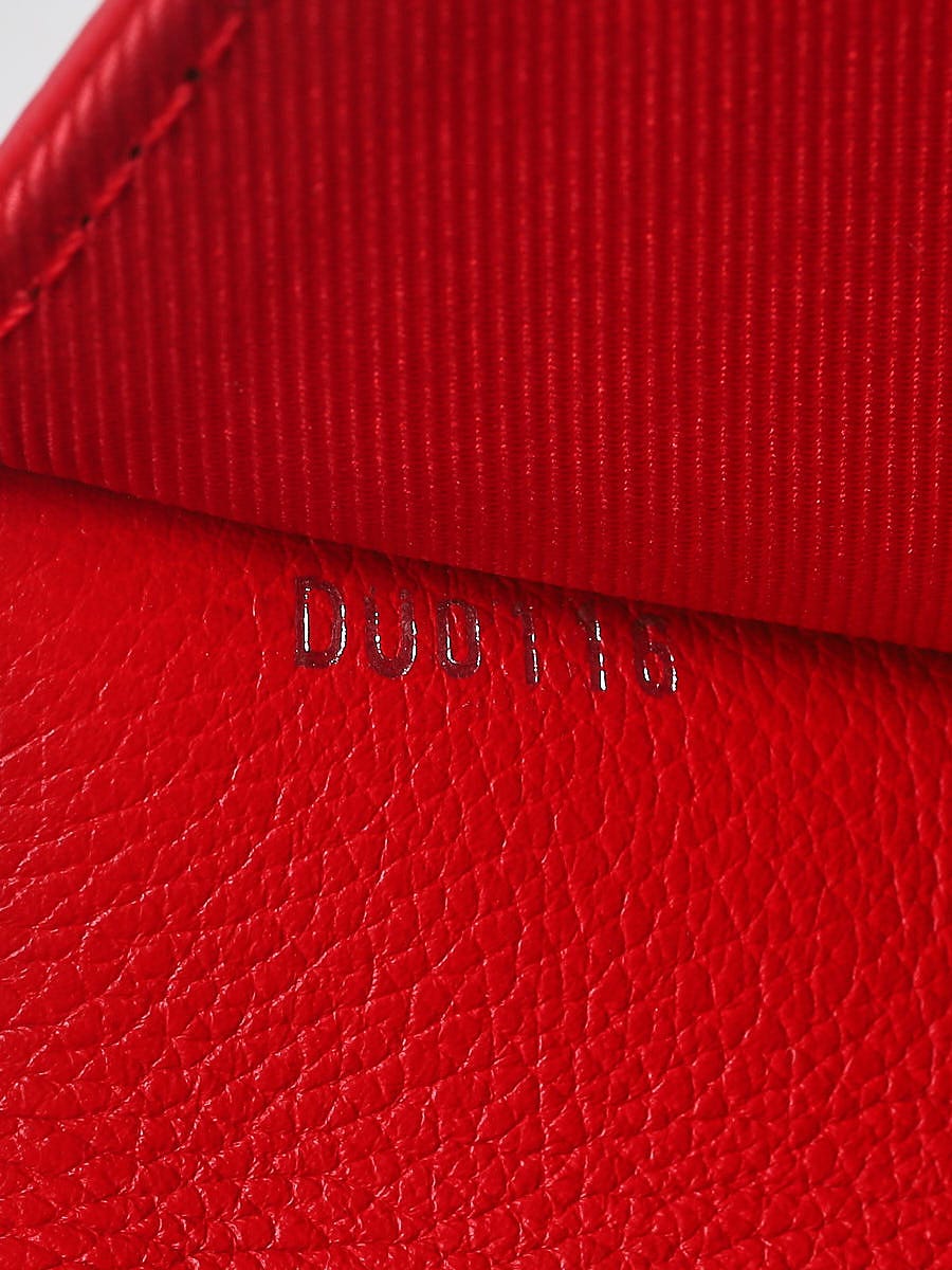 Louis Vuitton Rubis Pebbled Leather Lockme II Bb
