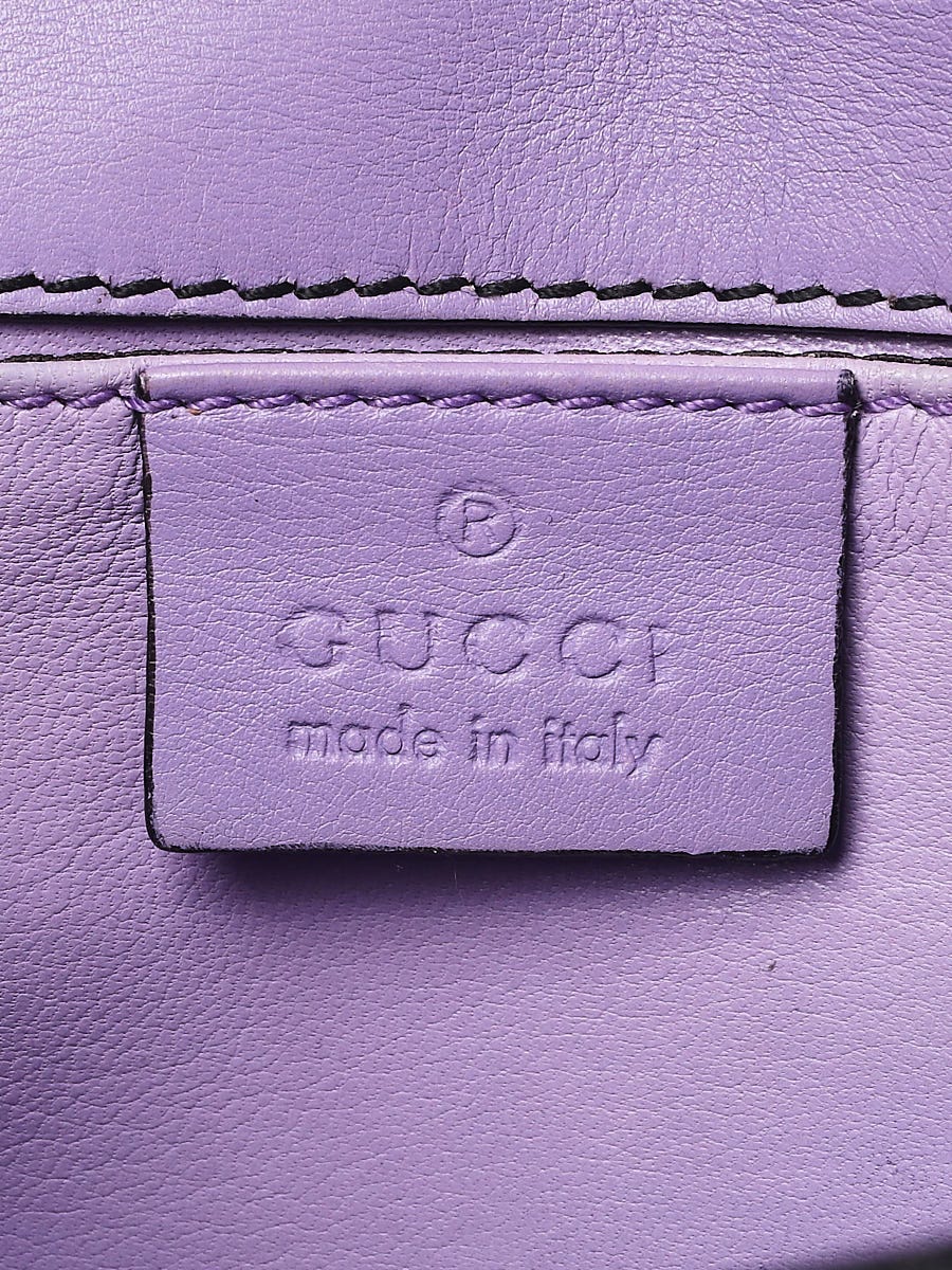 Gucci Purple Leather Emily Chain Small Shoulder Bag