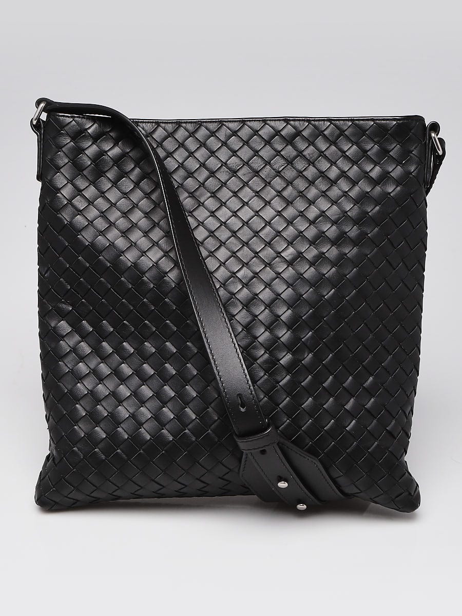 【関税&送料込】Bottega Veneta Black Nappa Leather Veneto Cr Bottega Veneta Black Intrecciato Woven Nappa Leather