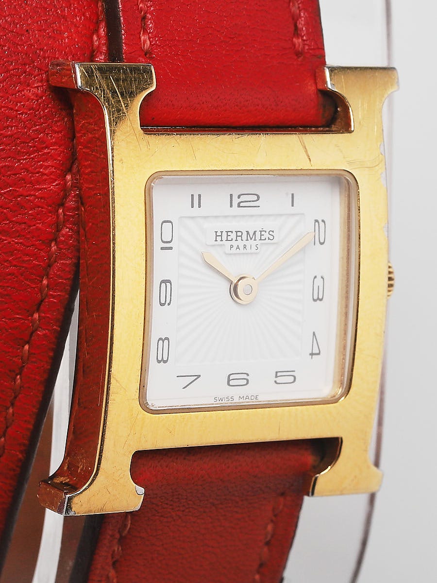 hermes red watch