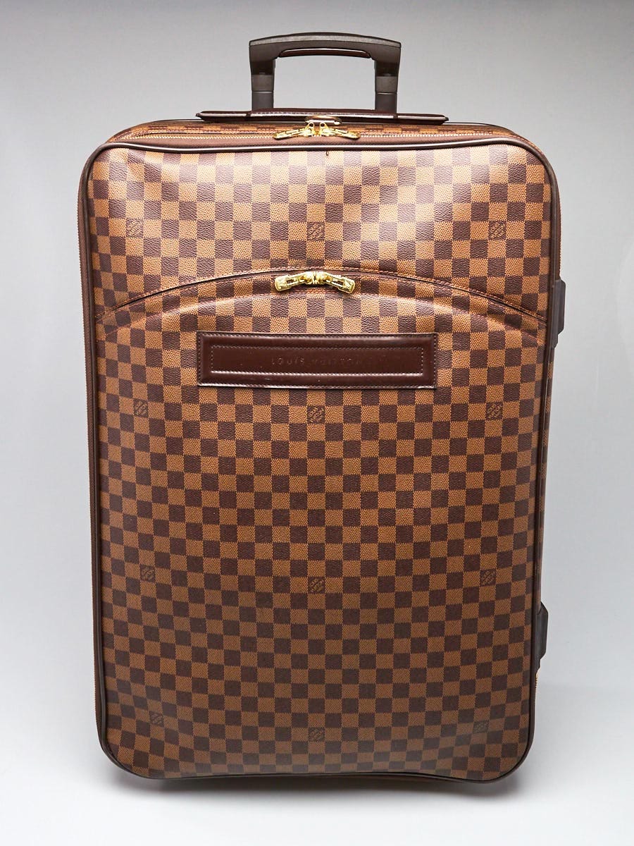 Authenticated Used Louis Vuitton Damier Luggage Brown Damier Canvas