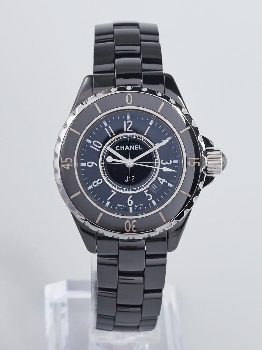 Chanel Black J12 Ceramic 33mm Quartz Watch-H5696 | Yoogi's Closet