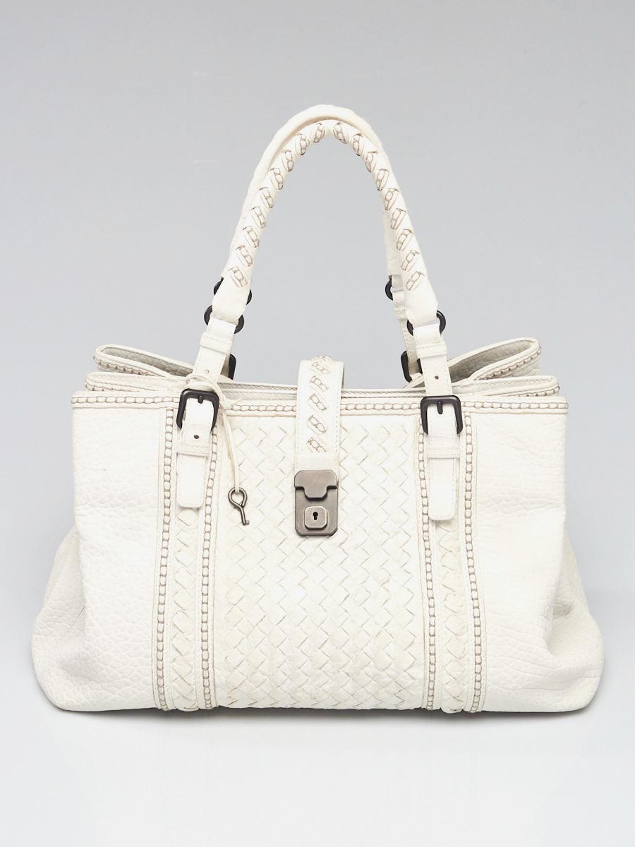 Louis Vuitton - Authenticated Handbag - Leather White Plain for Women, Good Condition