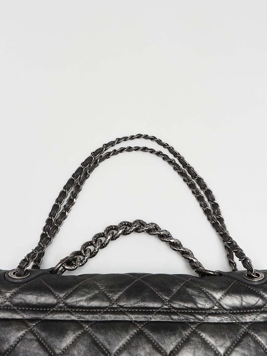 Chanel Black Quilted Leather Le Marais Ligne Bowler Bag - Yoogi's