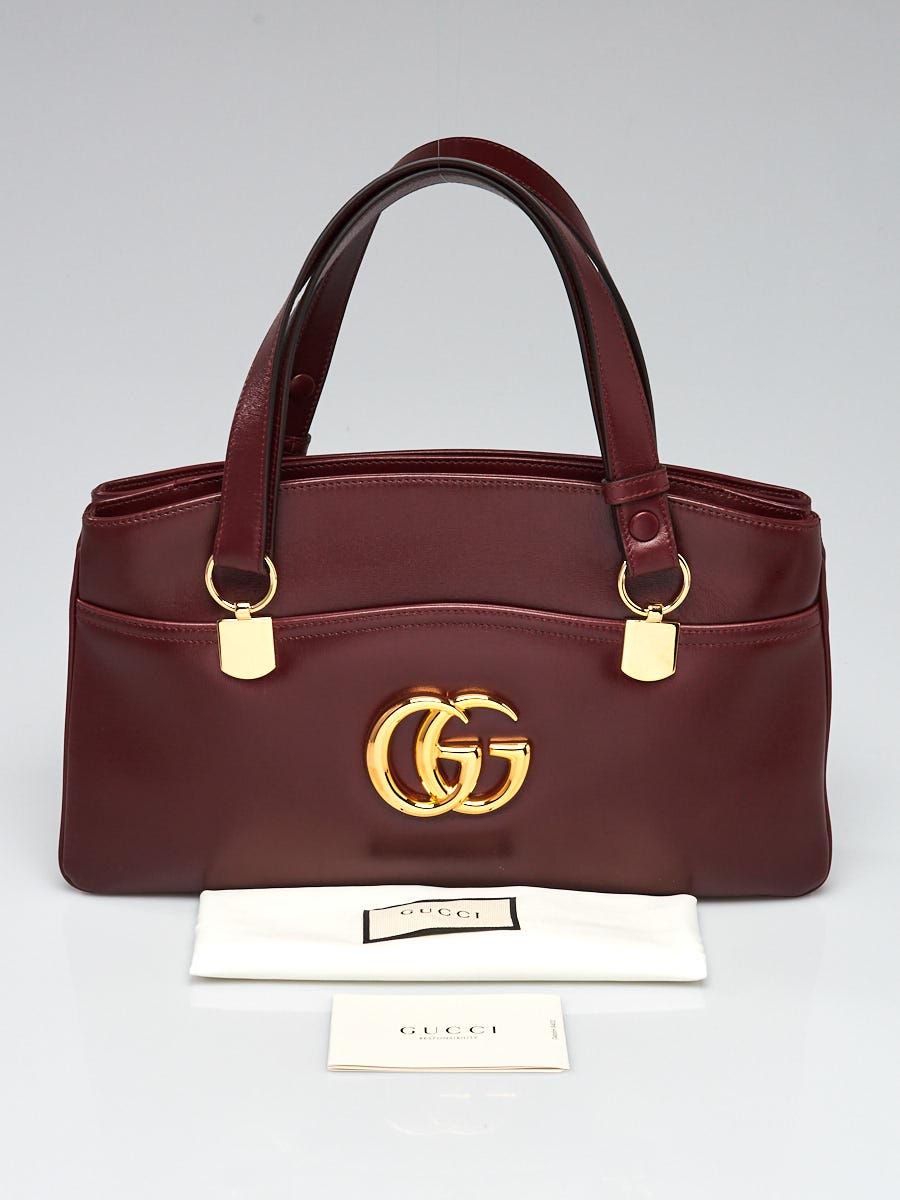 Gucci Burgundy Leather Arli Shoulder Bag Yoogi s Closet