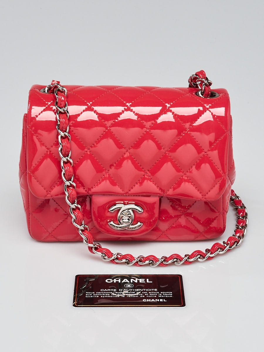 Chanel Pink Patent Square Mini Flap – Jadore Couture