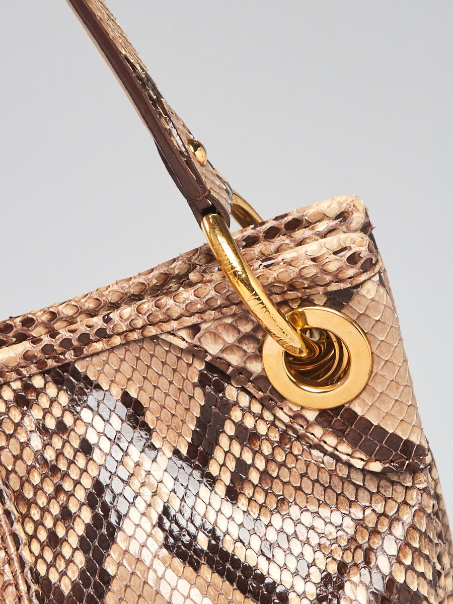Louis Vuitton Beige Python Limited Edition Galliera Smeralda PM