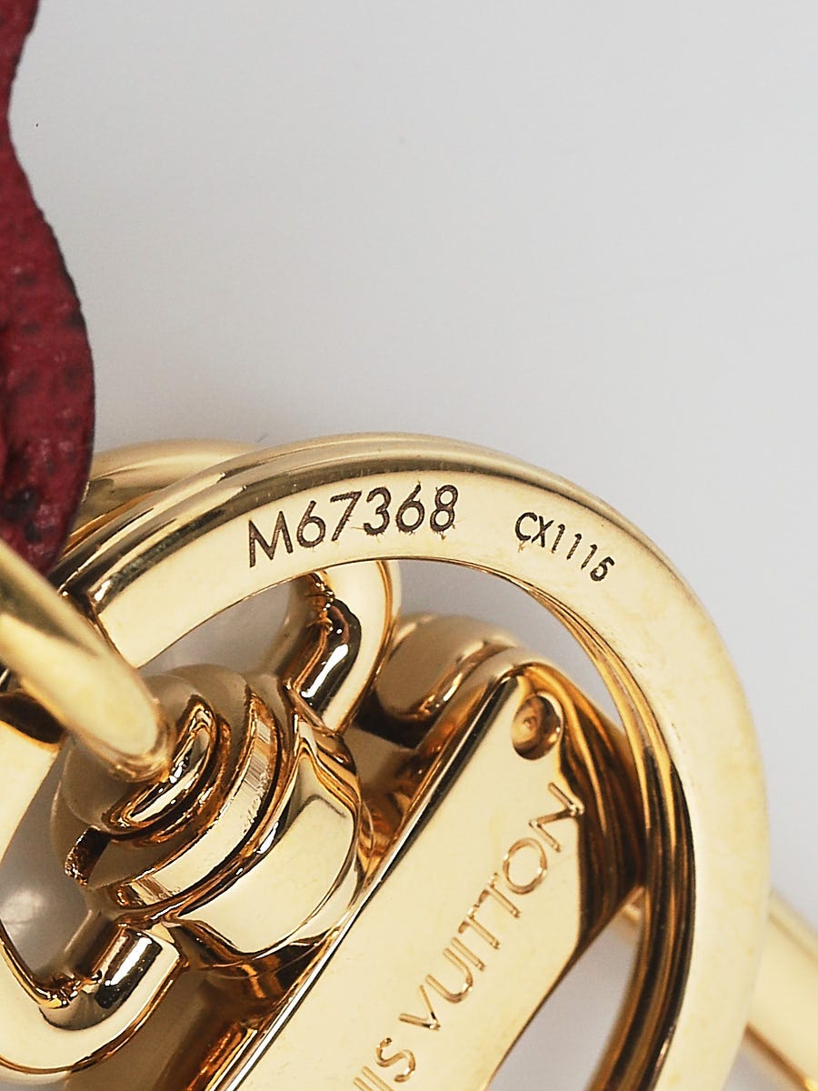 Louis Vuitton Silver Metal LV Initial Key Holder/Bag Charm - Yoogi's Closet