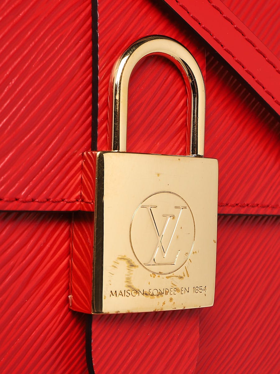 LOUIS VUITTON LOCKY BB Epi Leather Red Coquelicot Crossbody Top