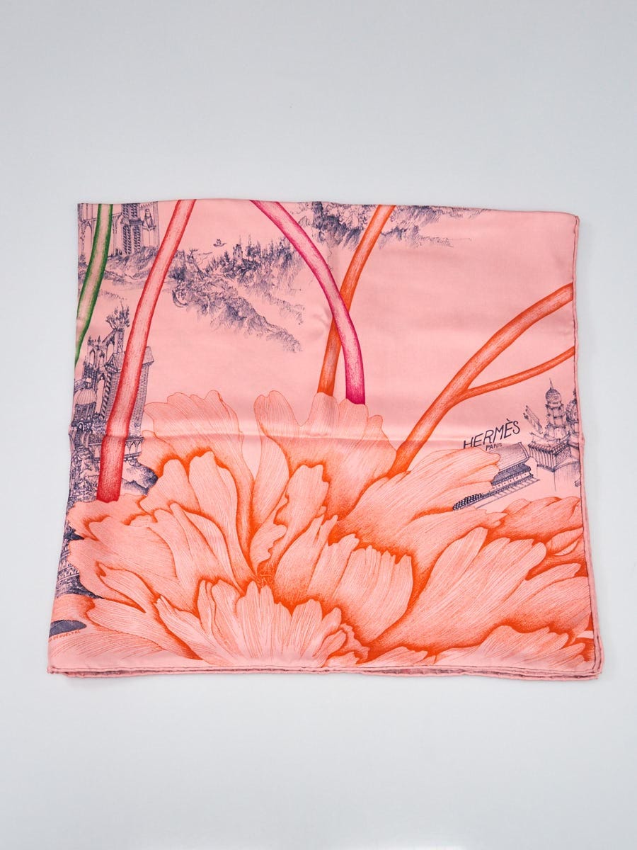 pre-loved] Louis Vuitton Ombre Silk Scarf - Pink