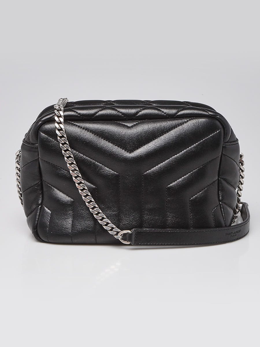 Yves Saint Laurent Black Quilted Leather Small Loulou Bowling Bag Yoogi s Closet