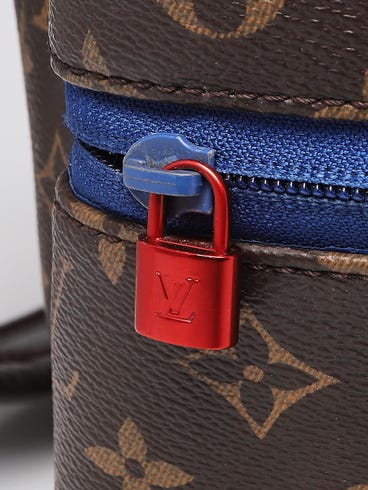 louis vuitton backpack blue zipper Damier Graphite Giant Avenue Sling 1730841 FASHIONPHILE the monogram embossed into the calfskin features a colorful gradient effect Leather travel bag Louis Vuitton