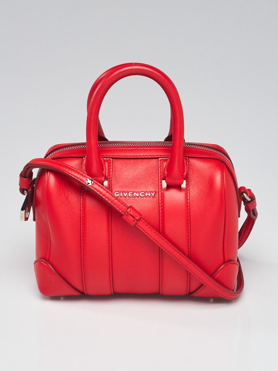 Givenchy Red Calfskin Leather Micro Lucrezia Bag Yoogi s Closet